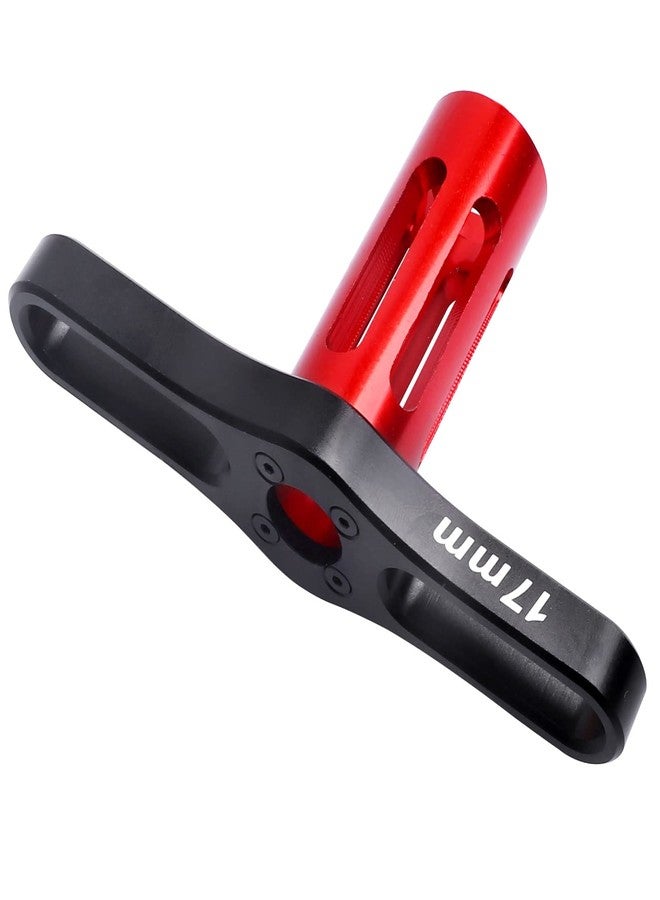 CrazyHobby 17mm Wheel Nuts 17mm Wheel Wrench Tool for Traxxas Maxx WideMaxx E Revo 2.0 Summit T Maxx RC Monster Truck Wheels Tires Red - Image 4